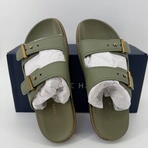 Cole‎ Haan Marisol Footbed Sndl Oil Green Ltr Sandals Size 6 B